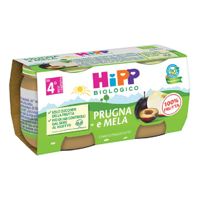 HIPP BIO OMOG PRUGNA/MELA2X80G